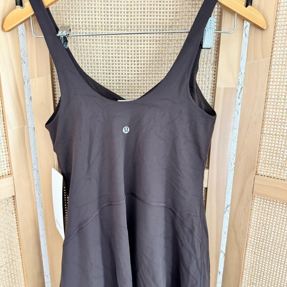 NWT LULULEMON ALIGN DRESS WITH BUILT IN SHORTS ESPRESSO BROWN SIZE 6 SMALL - Picture 3 of 7